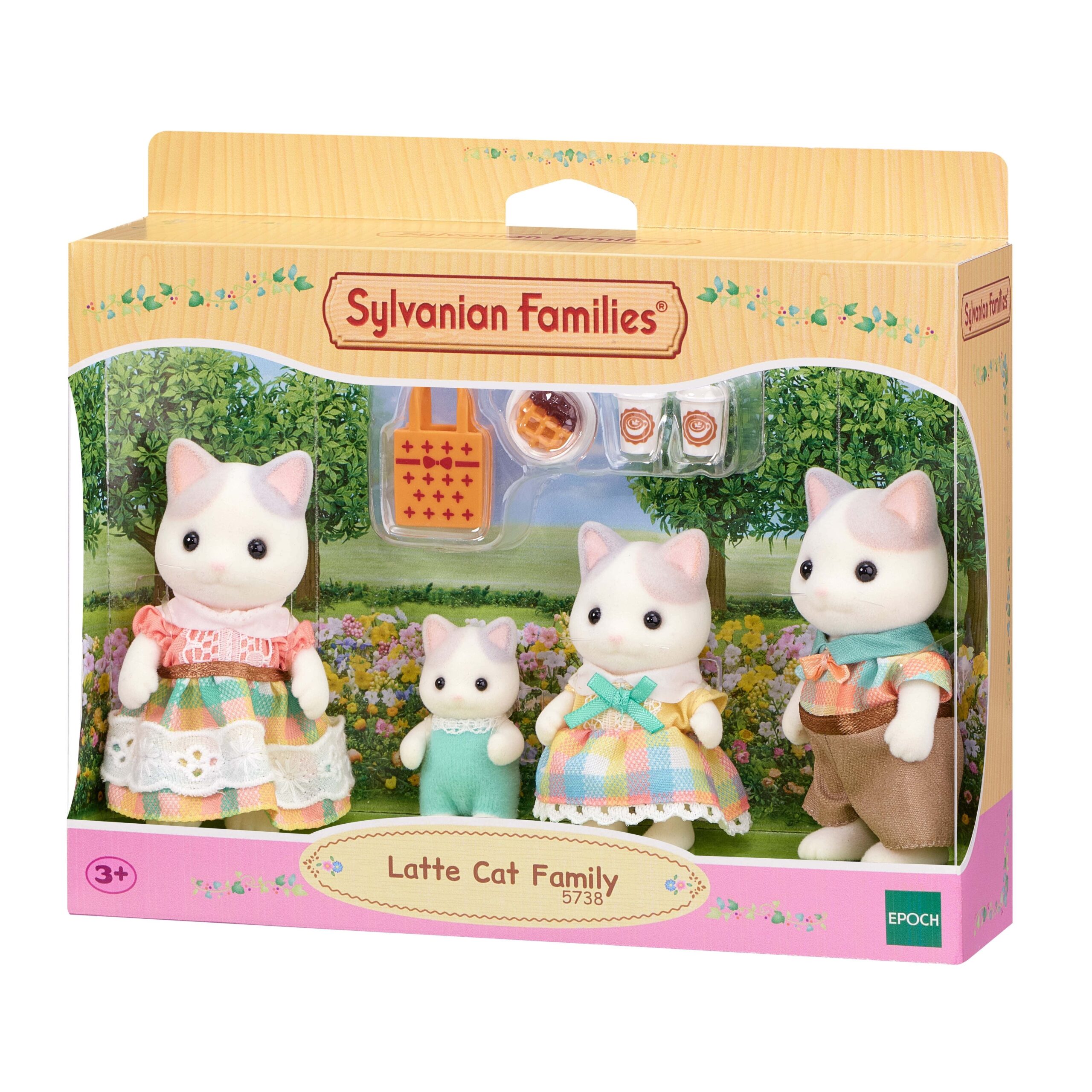 Primera imagen de la Familia Gato Latte de Sylvanian Families