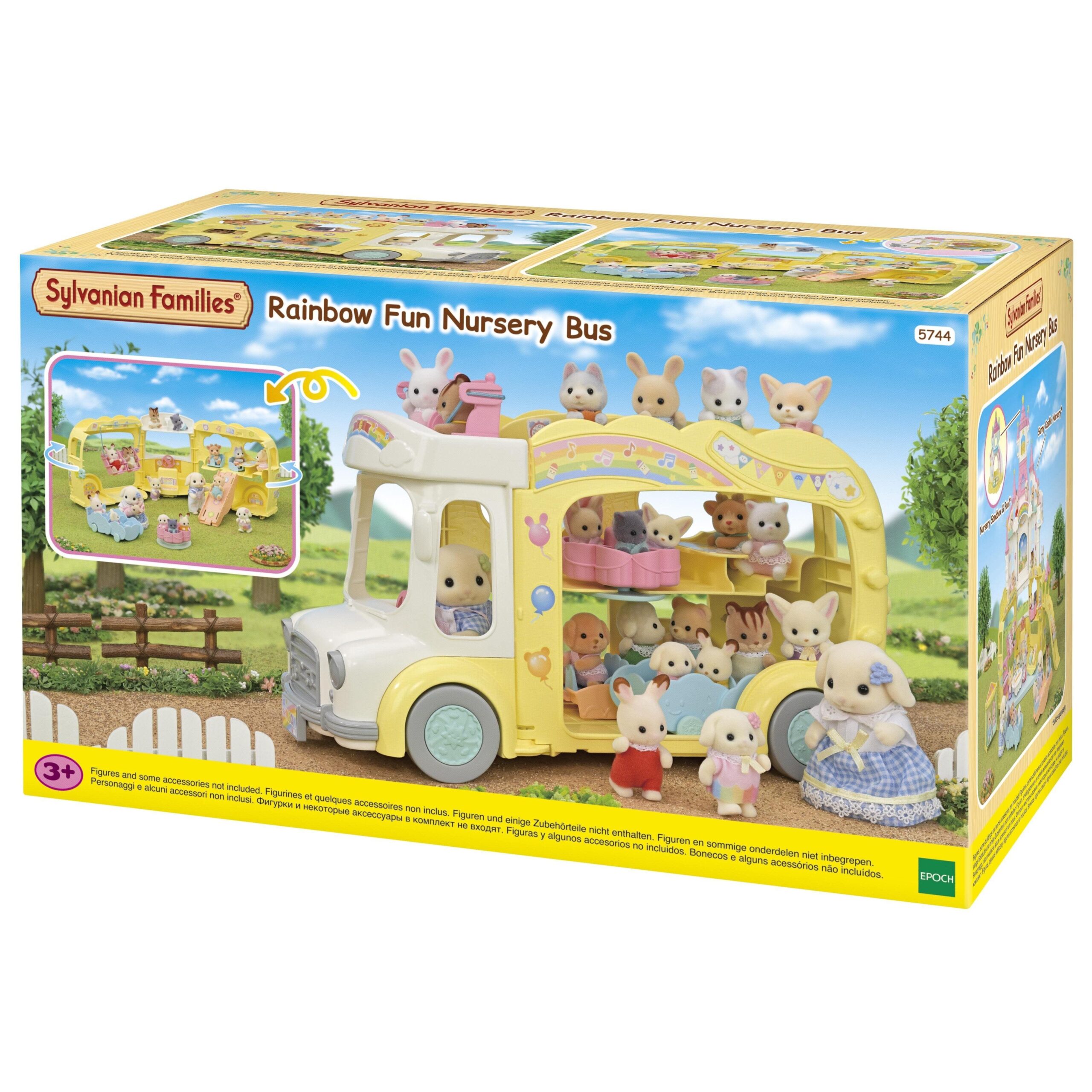 Primera imagen del Autobús Arcoíris de la Guardería de Sylvanian Families