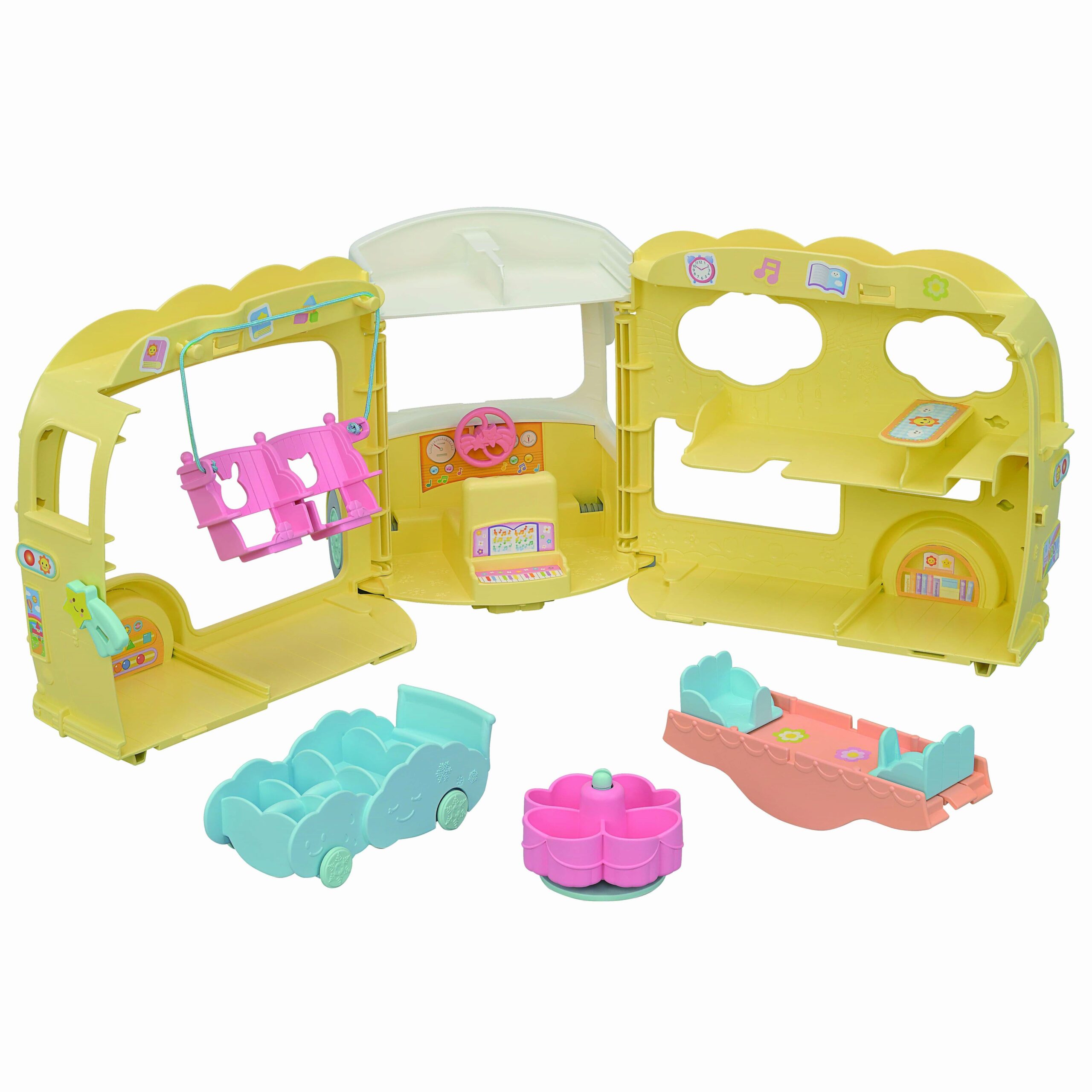 Tercera imagen del Autobús Arcoíris de la Guardería de Sylvanian Families