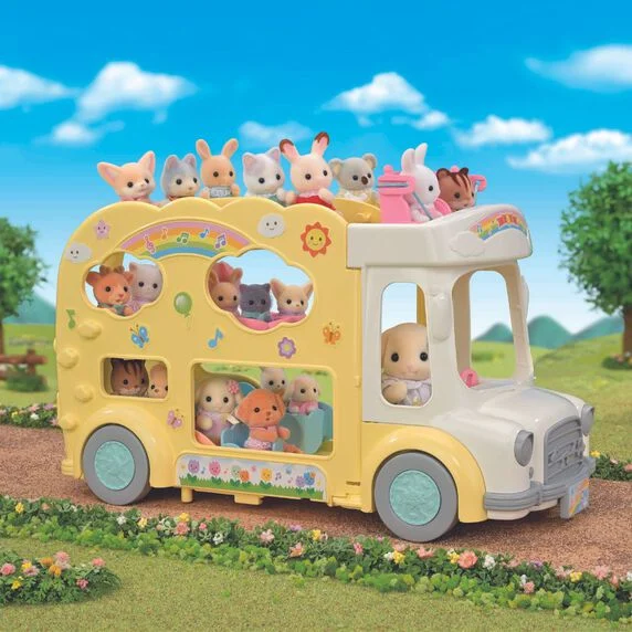 Sexta imagen del Autobús Arcoíris de la Guardería de Sylvanian Families