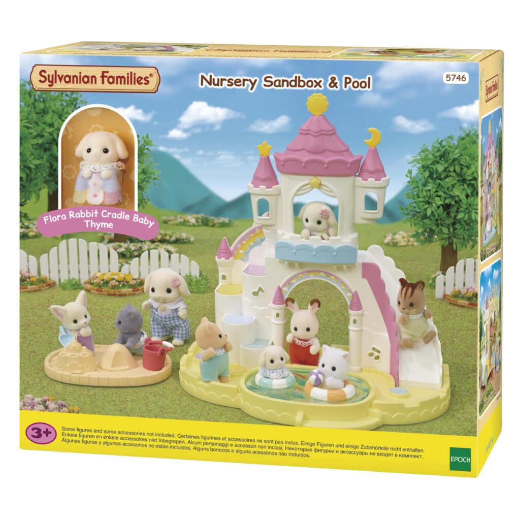 Primera imagen de la Caja de arena y piscina de la Guardería de Sylvanian Families