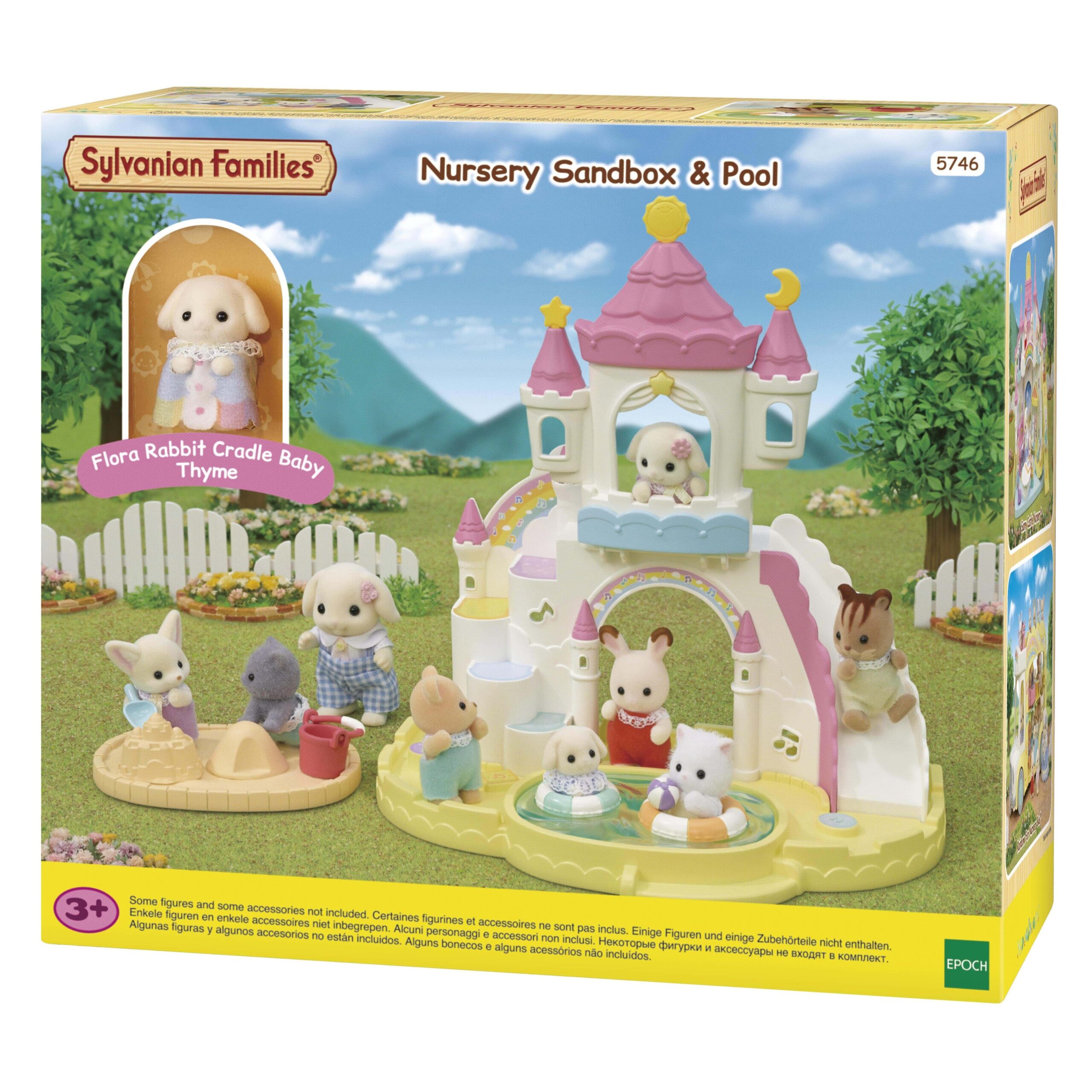 Primera imagen de la Caja de arena y piscina de la Guardería de Sylvanian Families