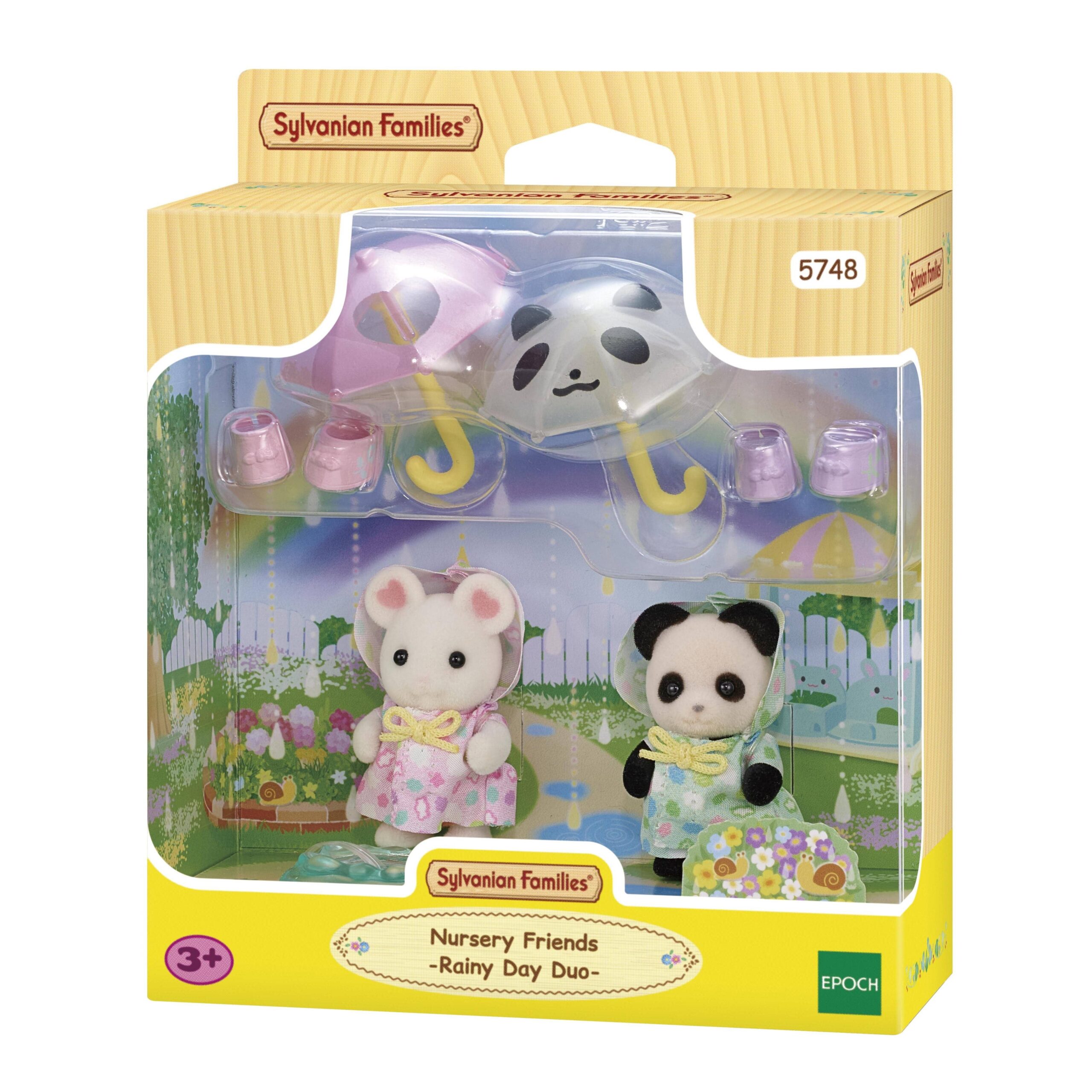 Primera imagen de Amigos de la Guardería. Día de LLuvia de Sylvanian Families