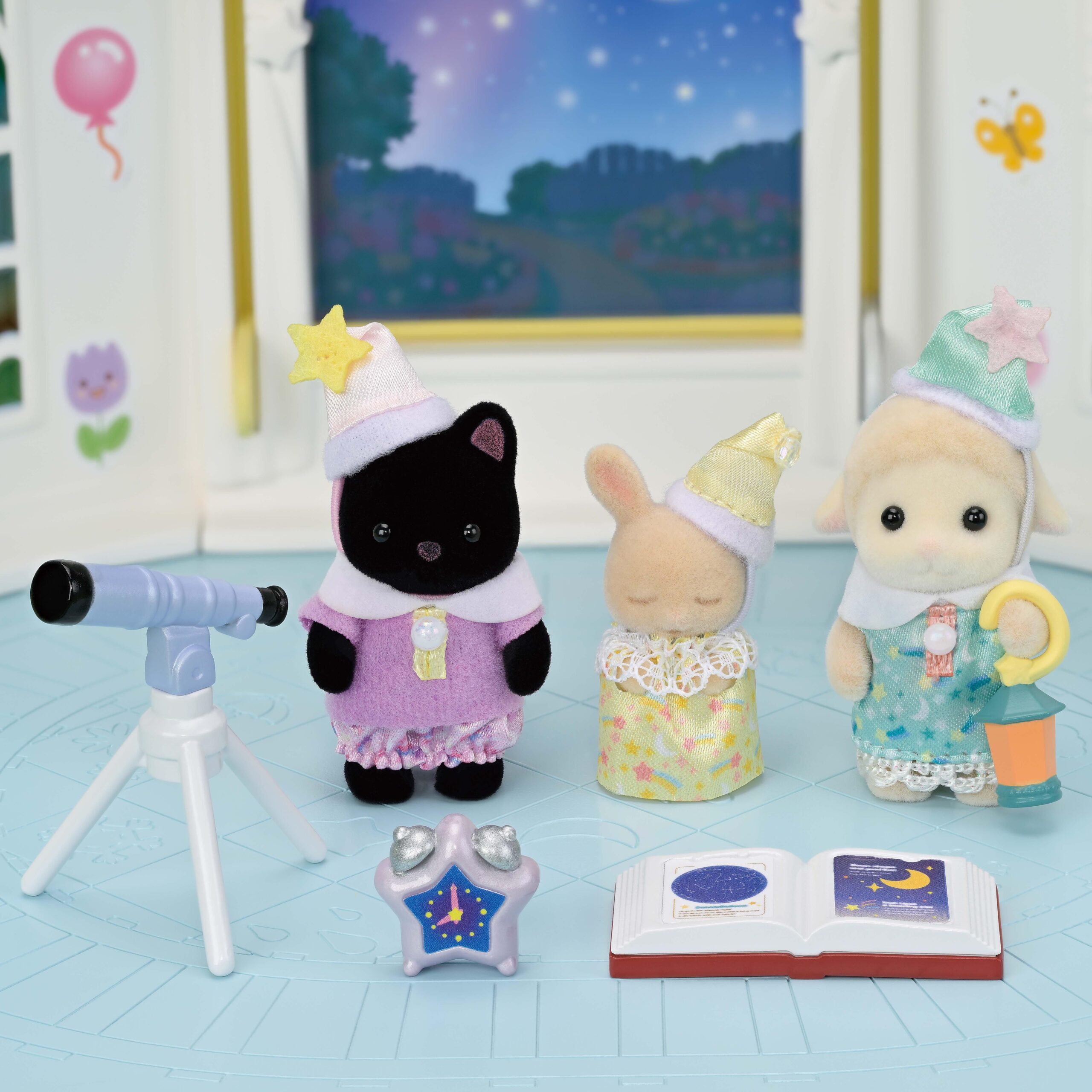 Tercera imagen de los Amigos de la Guardería. Fiesta de Pijamas de Sylvanian Families