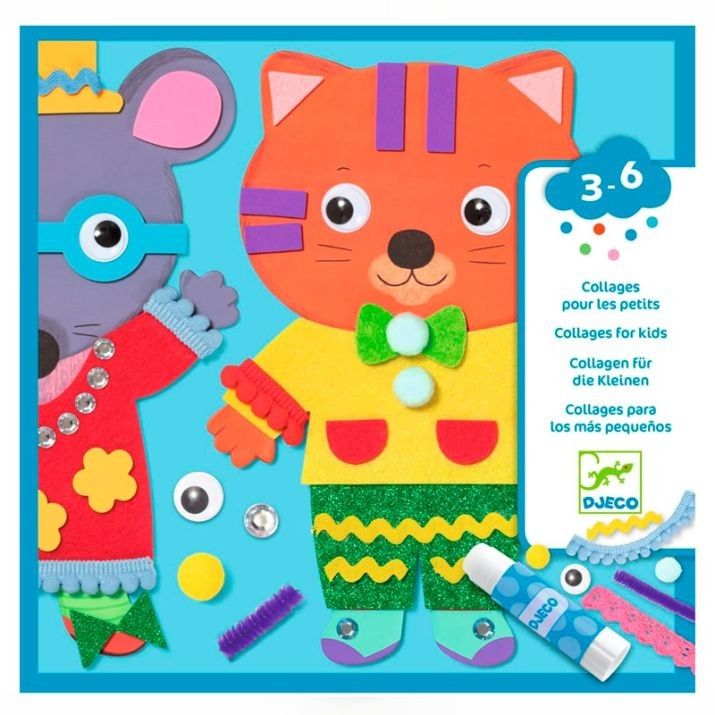 Primera imagen de Collage Animales Divertidos de Djeco