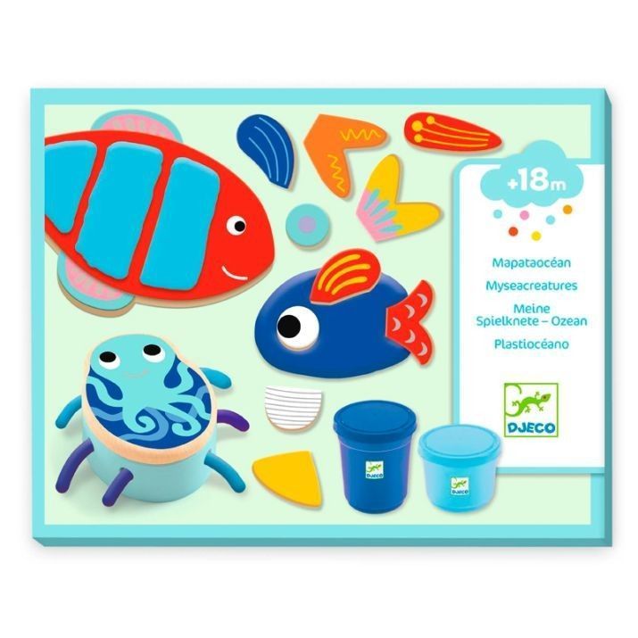 Primera imagen de la Pasta para moldear Plastiocéano. Plastilina de Djeco