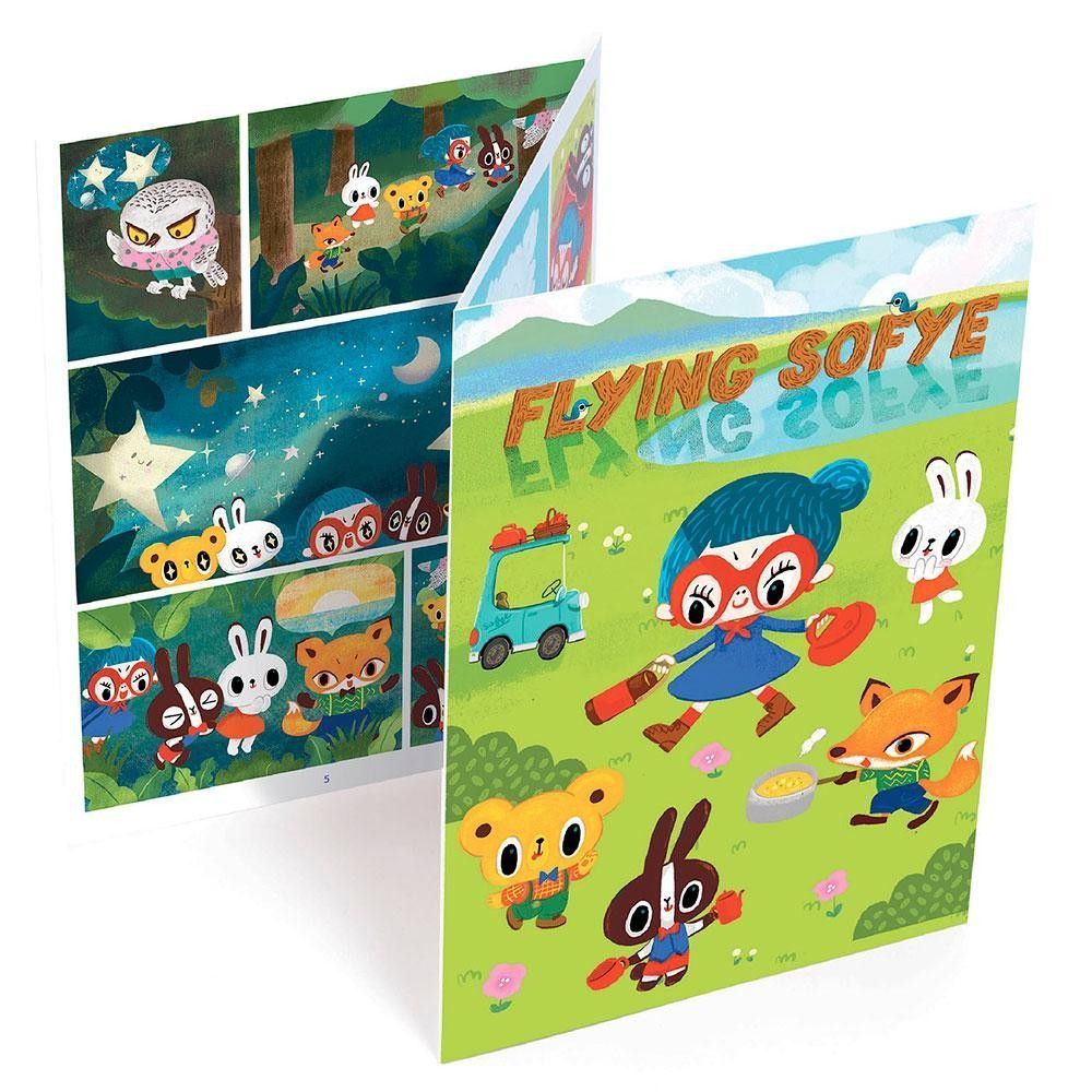 Tercera imagen de Calcomanía Cómic Flying Sofye de Djeco