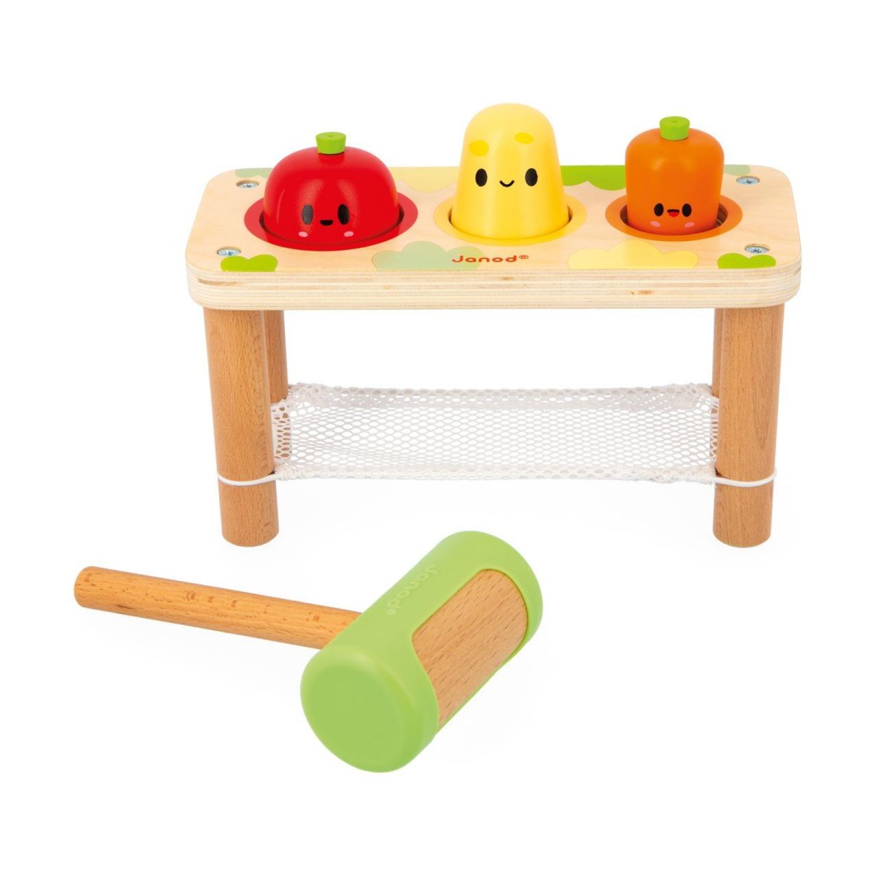 Quinta imagen del Juego de Golpear Verduras de Janod