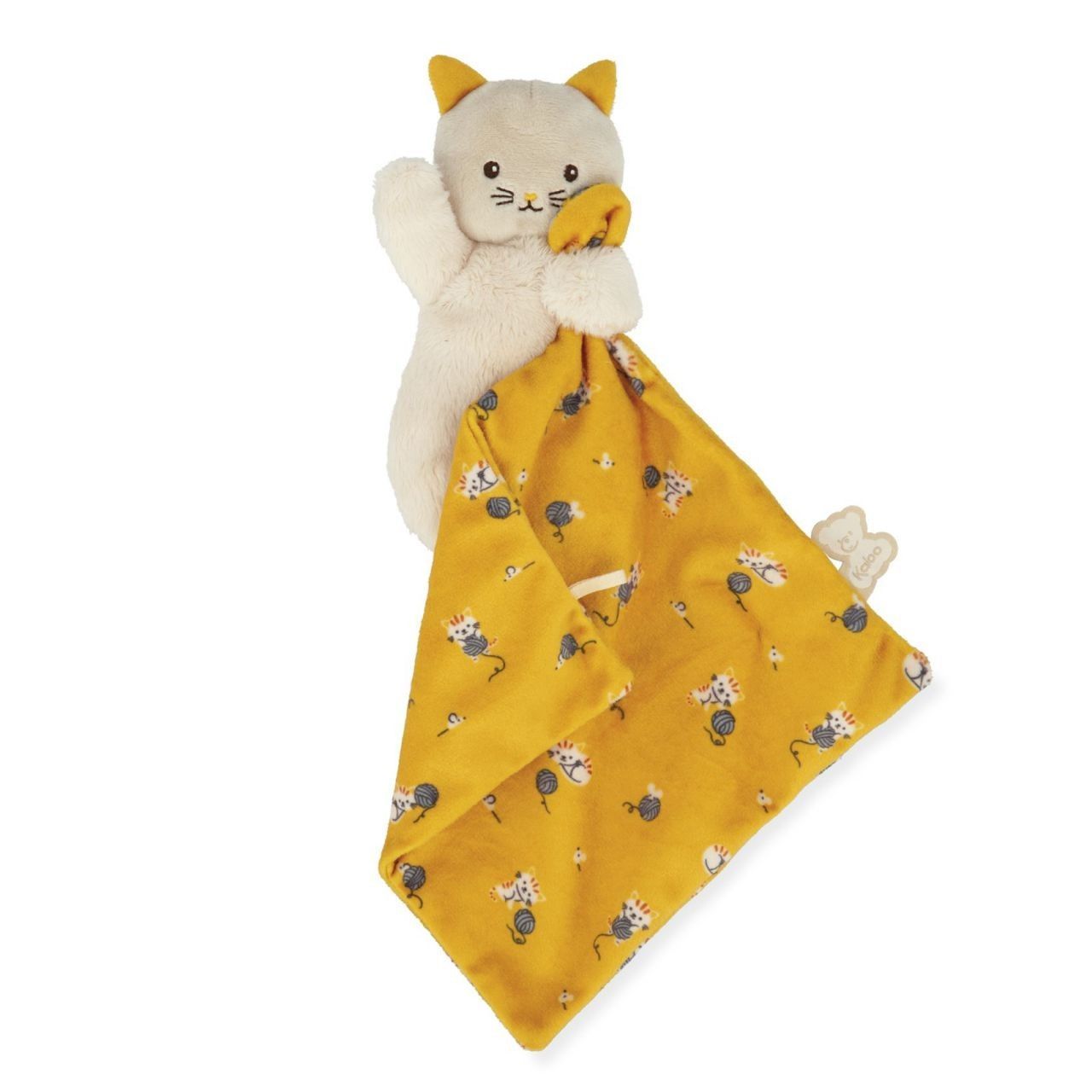 Quinta imagen del Doudou Gatito Amarillo 17 cm. de Kaloo
