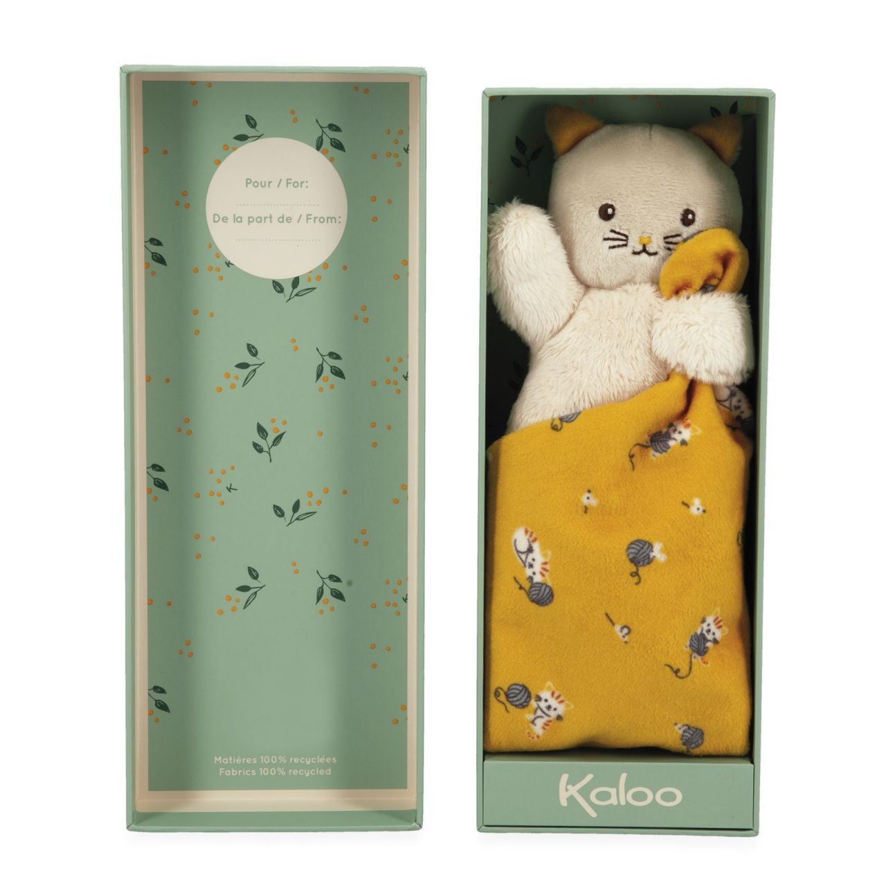 Primera imagen del Doudou Gatito Amarillo 17 cm. de Kaloo