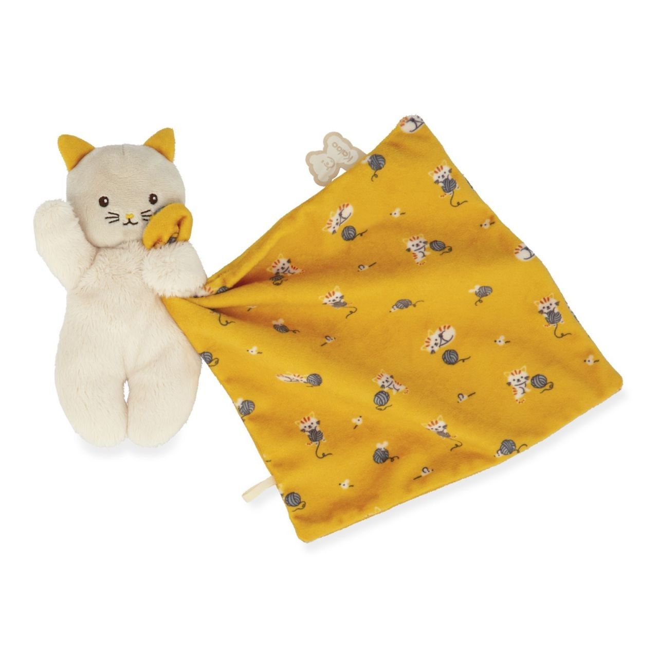 Tercera imagen del Doudou Gatito Amarillo 17 cm. de Kaloo