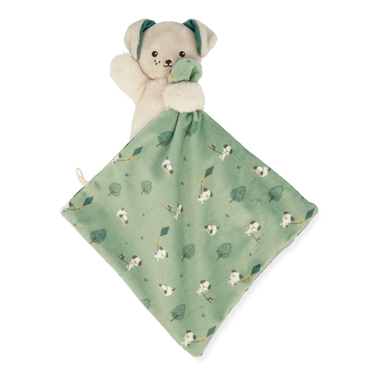 Cuarta imagen del Doudou Perrito Verde 17 cm. de Kaloo