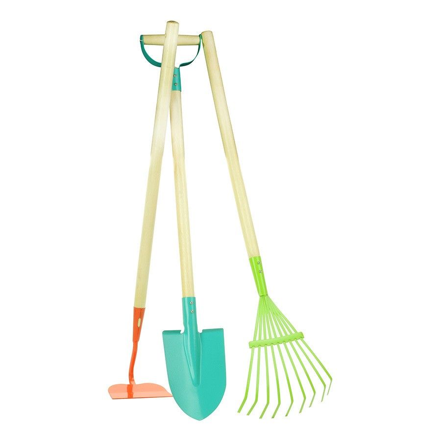 Tercera imagen del Set de Herramientas de jardinería infantil de gran tamaño en bolsa de transporte de Vilac