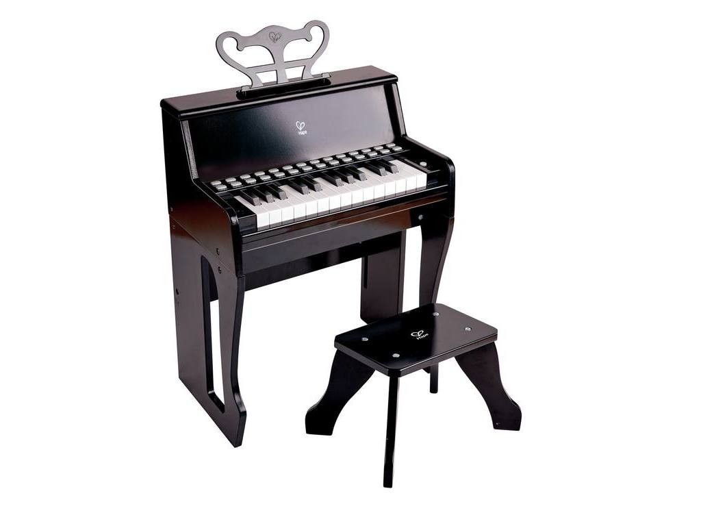 Primera imagen del Piano con Taburete Aprende con Luces Negro de Hape