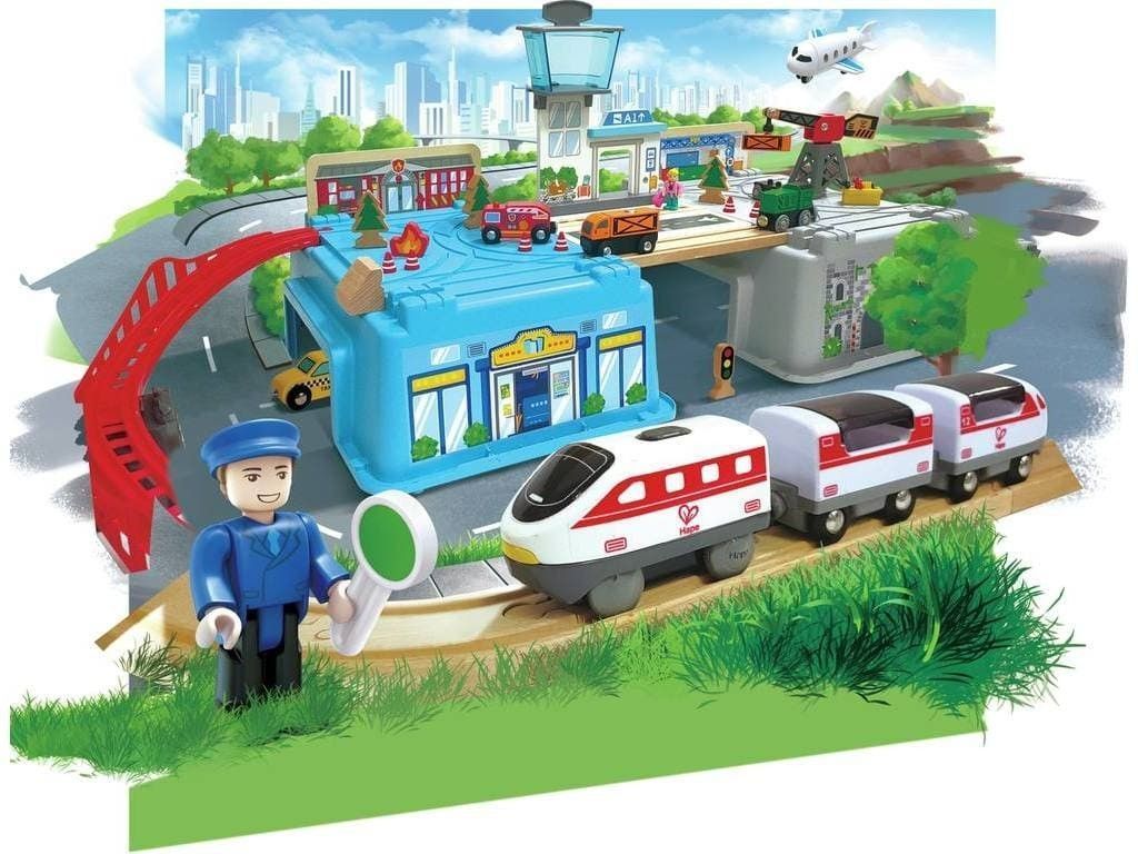 Quinta imagen del Juego de Bloques Gran Transporte de Hape
