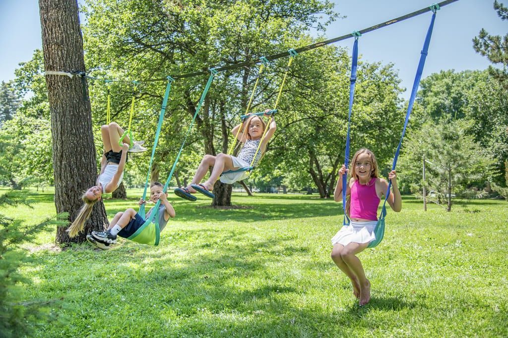 Primera imagen de la Línea de Gimnasia para Columpios de 11 metros de Trelines