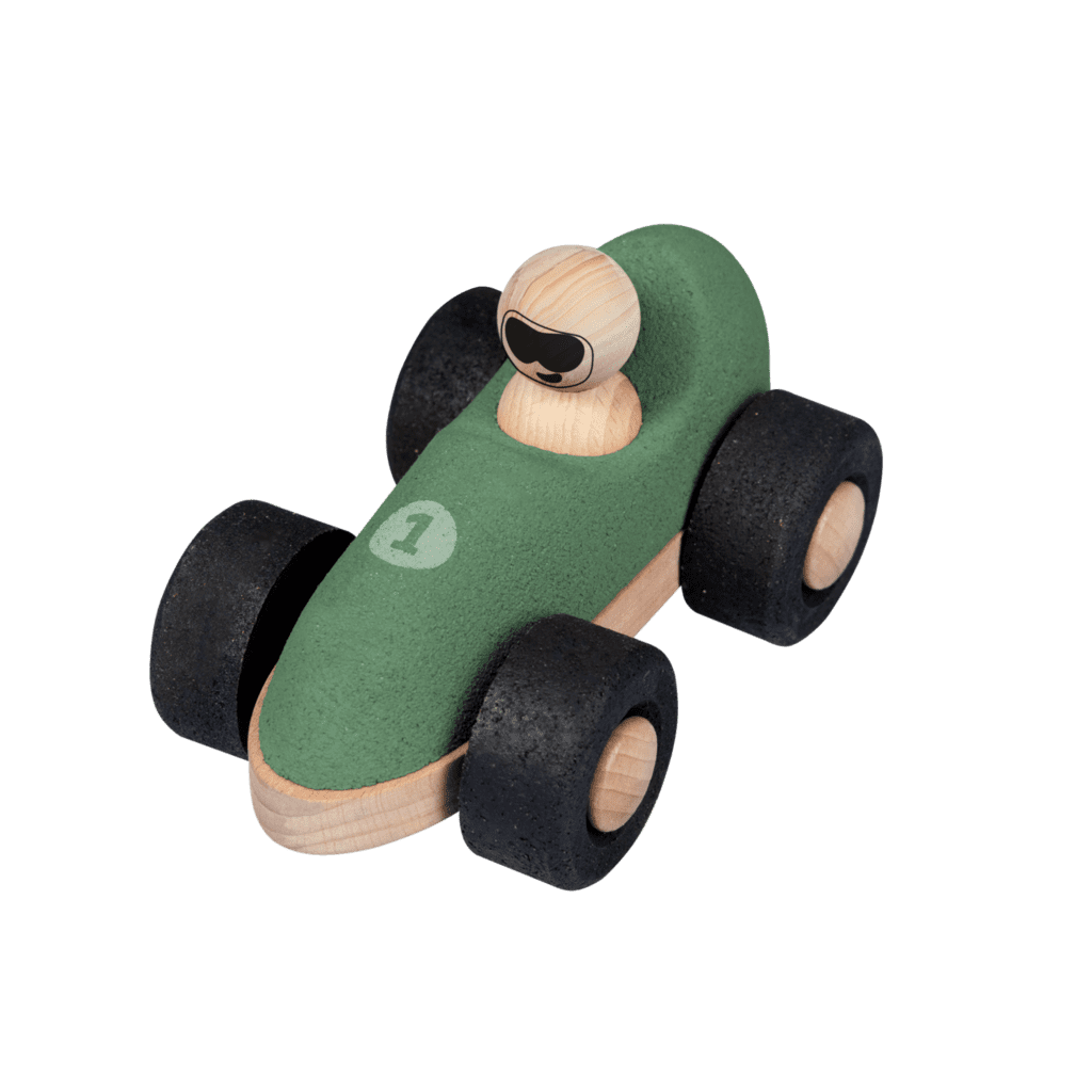 Primera imagen del Coche de Arrastre E-Cork Racer Verde de Korko