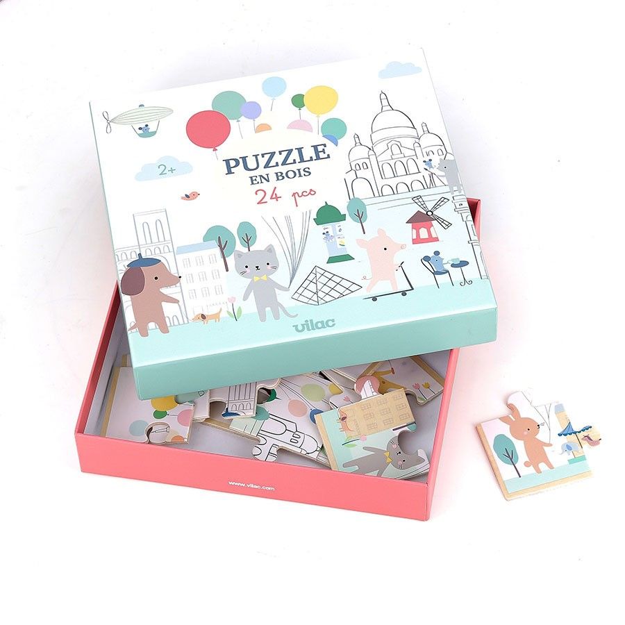 Primera imagen del Puzzle de madera París. 24 piezas de Vilac
