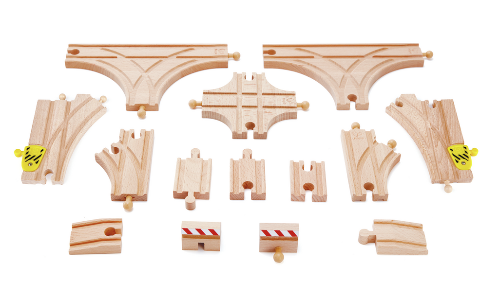 Imagen del Kit Avanzado para Construcción de Vías para Circuitos de Trenes de Hape