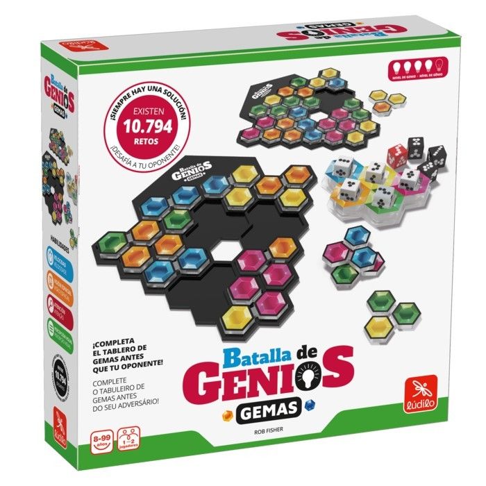 Primera imagen de Batalla de Genios Gemas. Juego de lógica de Lúdilo