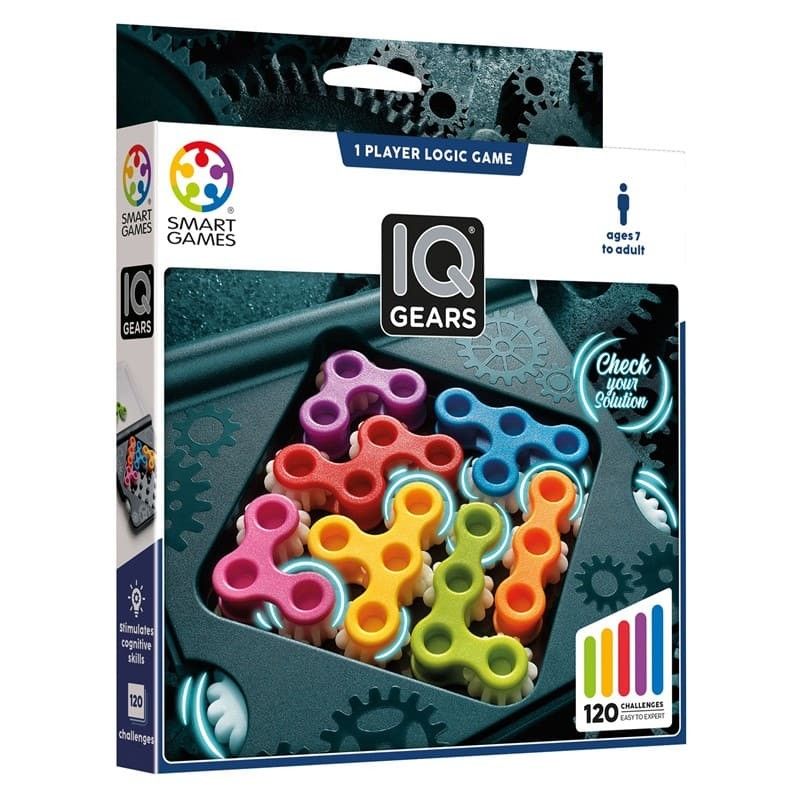 Quinta imagen de IQ Gears. Juego de lógica de Smart Games