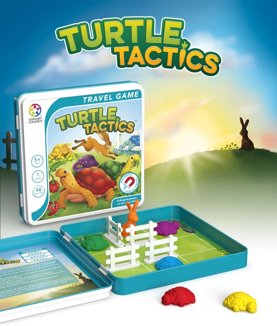 Primera imagen de Turtle Tactics. Juego de lógica magnético de Smart Games