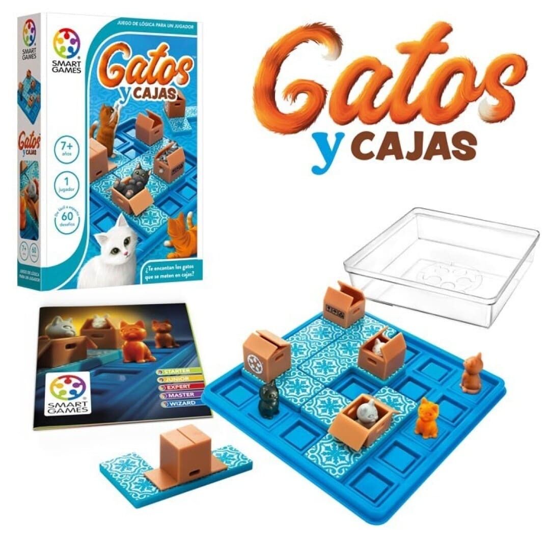 Primera imagen de Gatos y Cajas. Juego de lógica de Smart Games