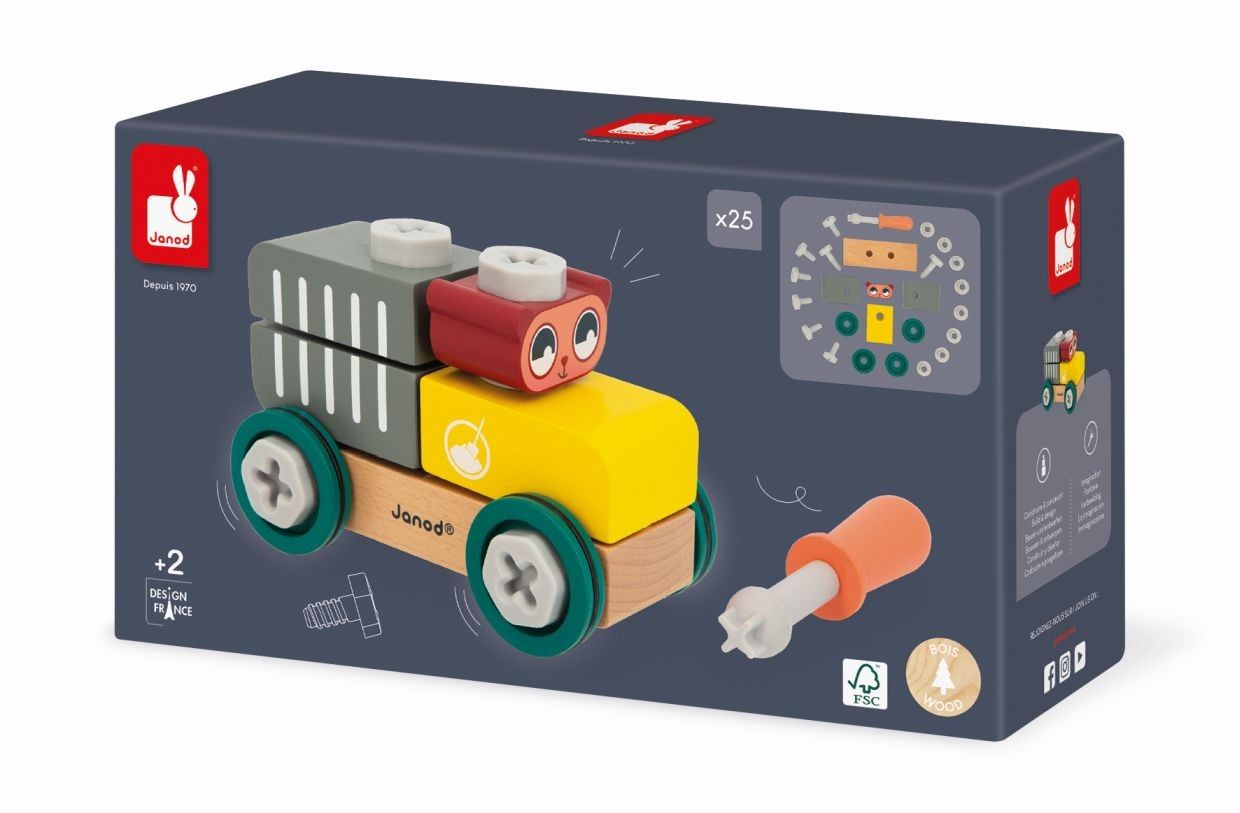 Séptima imagen del Coche Oso para construir Brico'Kids de Janod