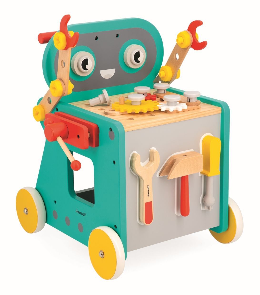 Quinta imagen del Carrito Andador Robot Herramientas de Janod