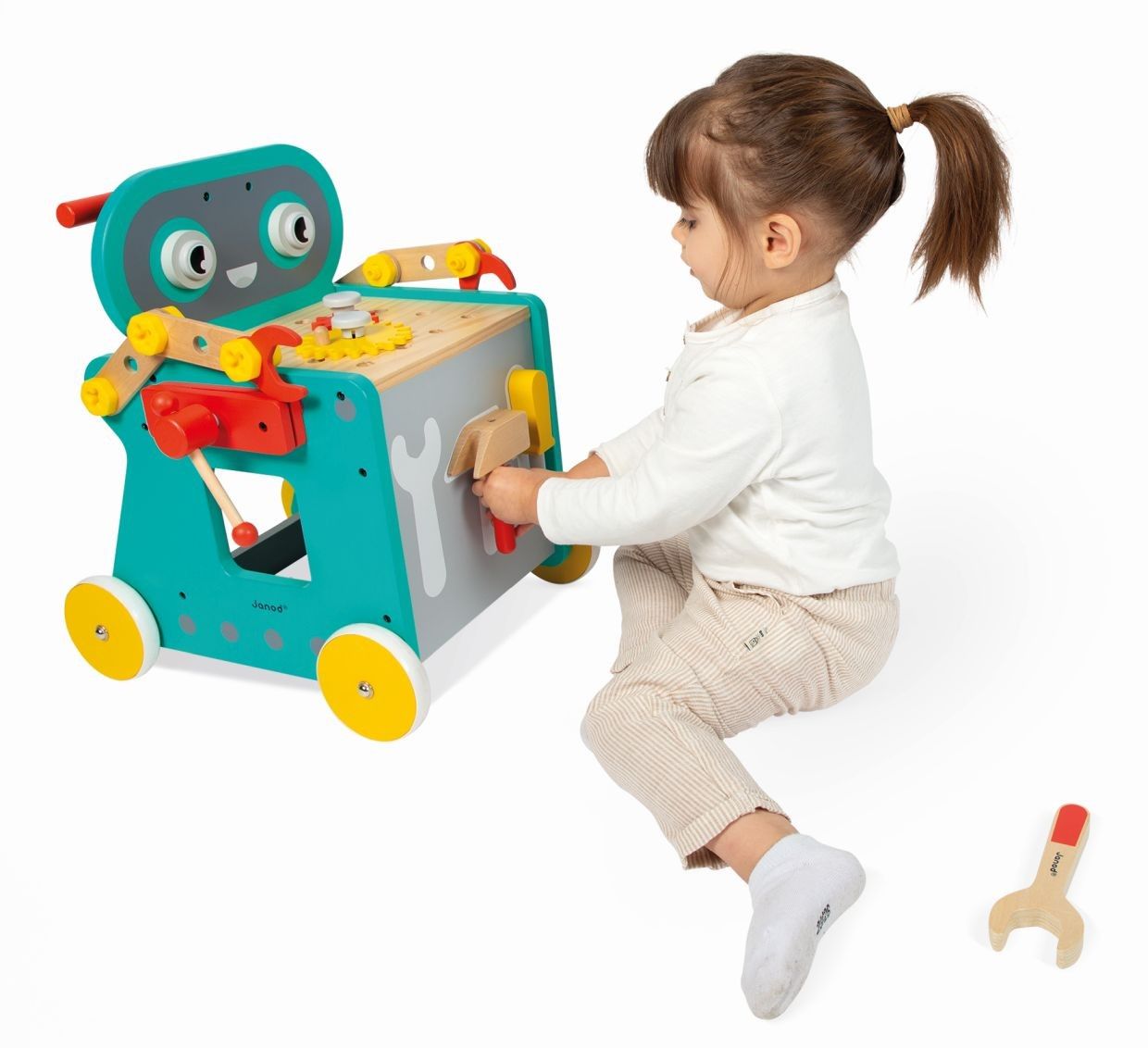 Tercera imagen del Carrito Andador Robot Herramientas de Janod