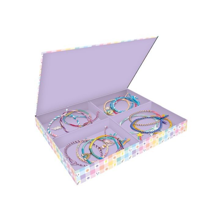 Novena imagen de 30 Pulseras enrolladas arco iris para crear de Janod