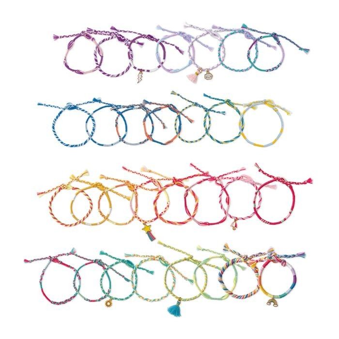 Tercera imagen de 30 Pulseras enrolladas arco iris para crear de Janod