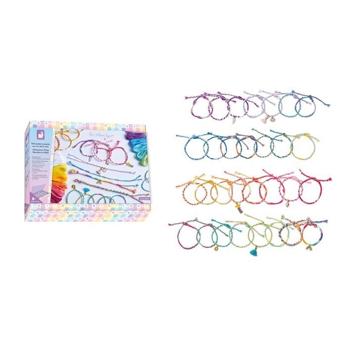 Segunda imagen de 30 Pulseras enrolladas arco iris para crear de Janod