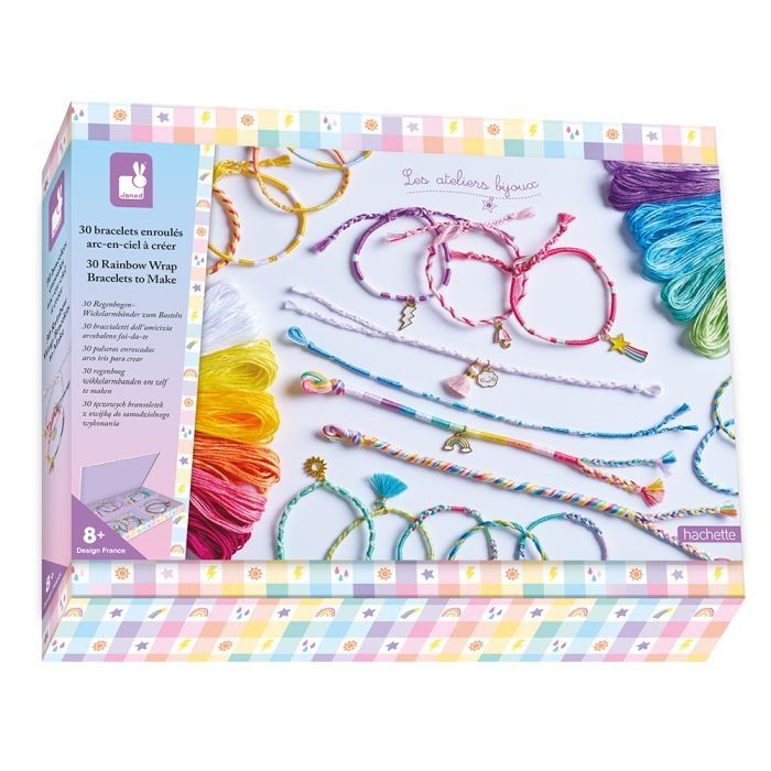 Primera imagen de 30 Pulseras enrolladas arco iris para crear de Janod