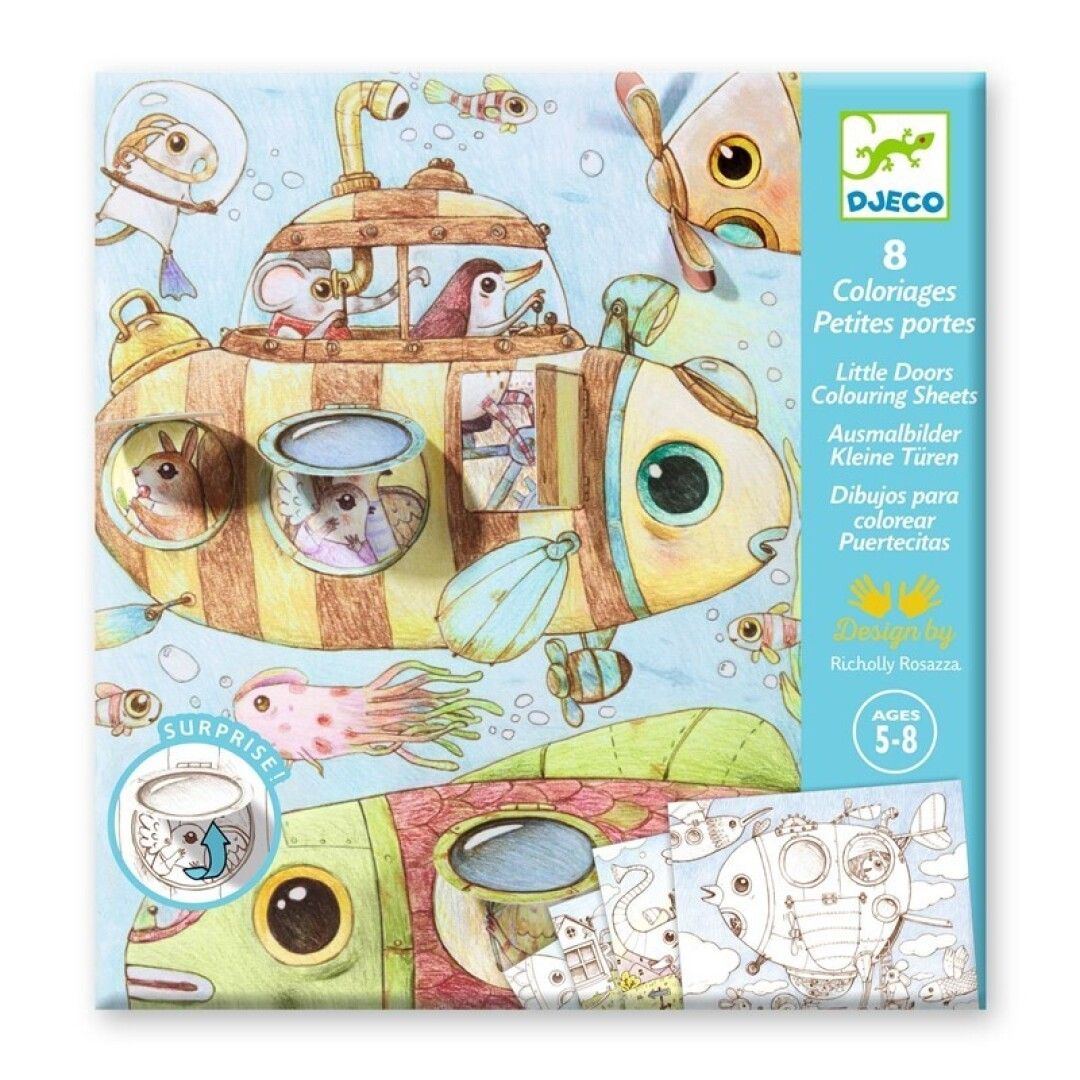 Primera imagen de Colorea. El viaje de Malo de Djeco