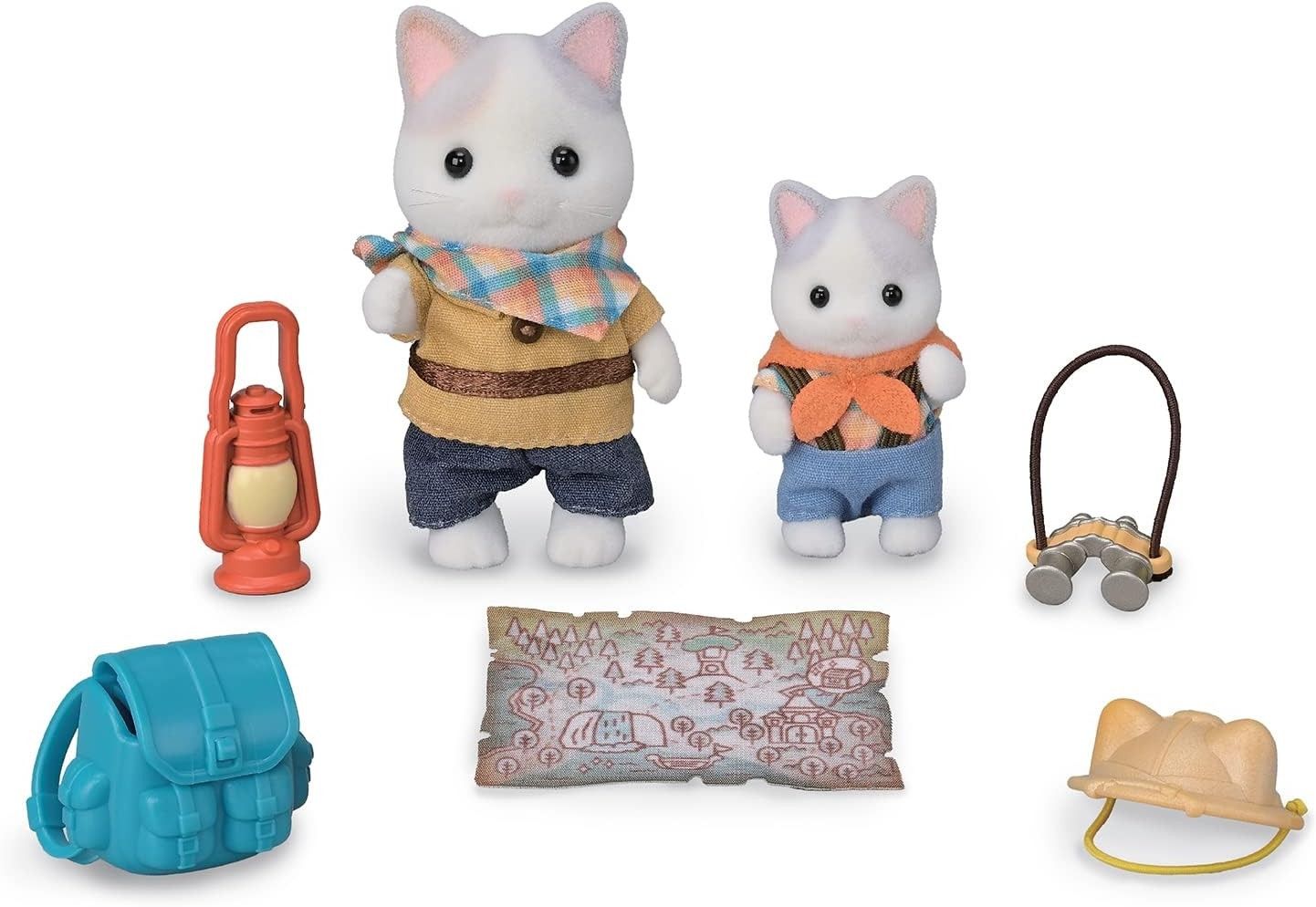 Tercera imagen del Set de Exploradores Hermanos Gato Latte de Sylvanian Families