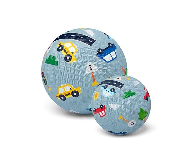 Primera imagen de la Pelota de Caucho Natural Coches 13 cm. de Little L