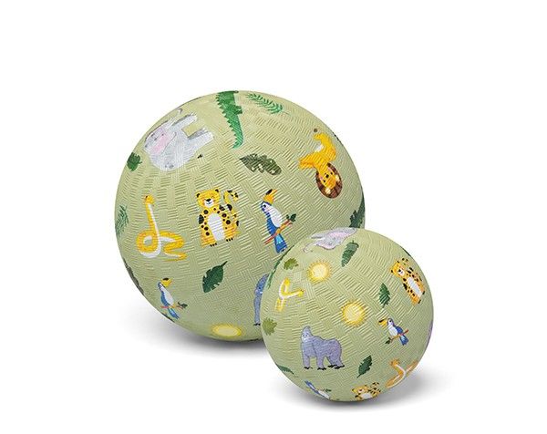 Primera imagen de la Pelota de Caucho Natural Animales de la Jungla 13 cm. de Little L