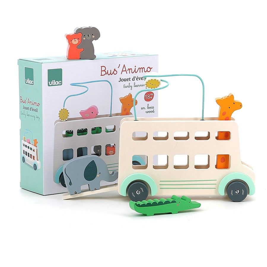 Sexta imagen del Autobús Animal, juego de aprendizaje temprano de Vilac
