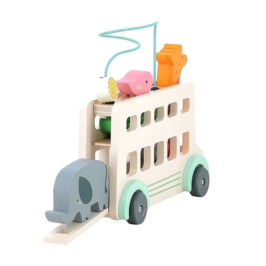 Cuarta imagen del Autobús Animal, juego de aprendizaje temprano de Vilac