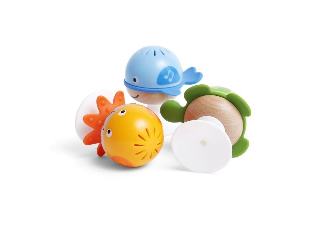 Séptima imagen del Juego de 3 Sonajeros Adhesivos de Hape