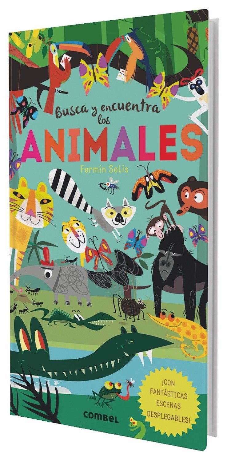 Imagen de portada del libro Busca y encuentra los animales de Combel