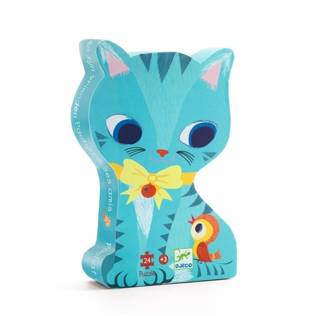 Primera imagen del Puzzle Silueta Pachat y sus amigos 24 piezas de Djeco