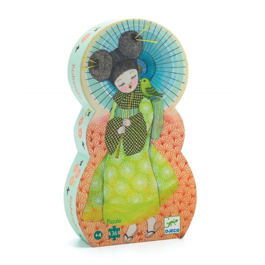 Primera imagen del Puzzle Silueta Kokeishi 36 piezas de Djeco