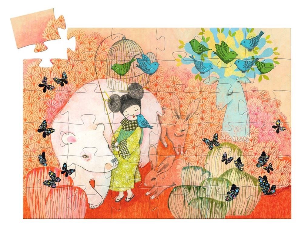 Segunda imagen del Puzzle Silueta Kokeishi 36 piezas de Djeco