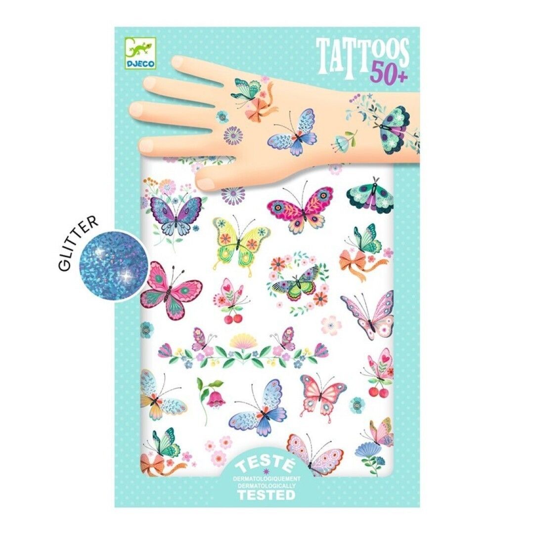 Imagen de los Tatuajes Infantiles Mariposas de Ensueño de Djeco