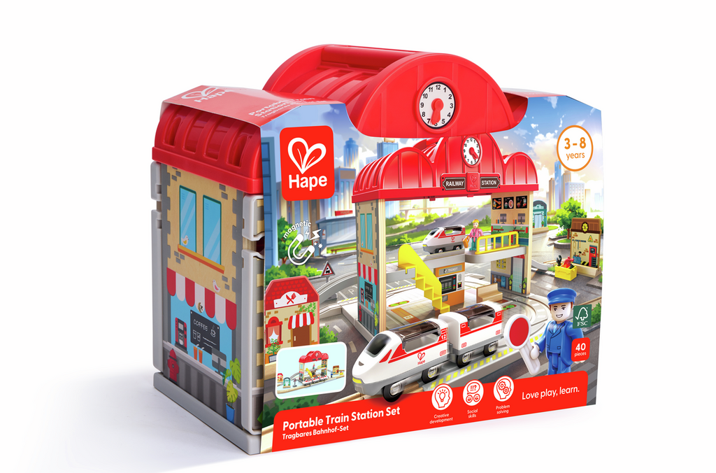 Segunda imagen del Set de Estación de Tren Portátil de Hape