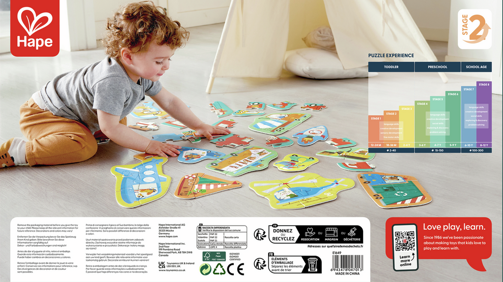 Décima imagen del Puzzle de Ruedas y Maravillas de Hape