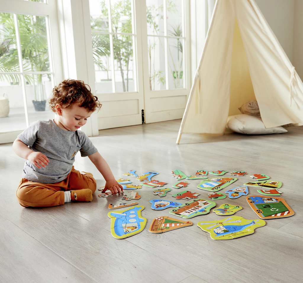 Novena imagen del Puzzle de Ruedas y Maravillas de Hape