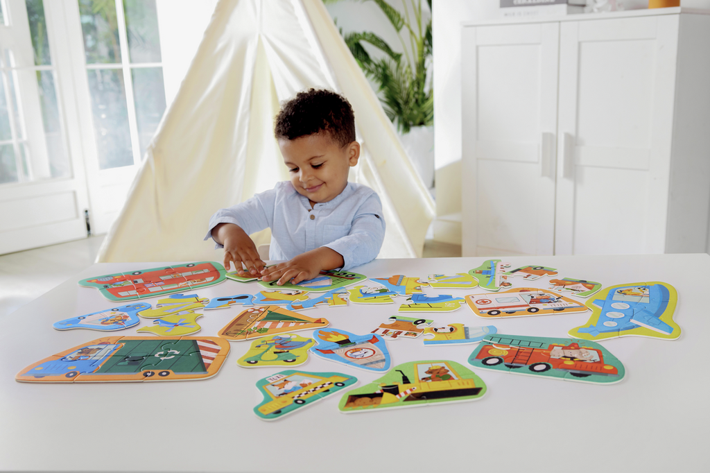 Cuarta imagen del Puzzle de Ruedas y Maravillas de Hape